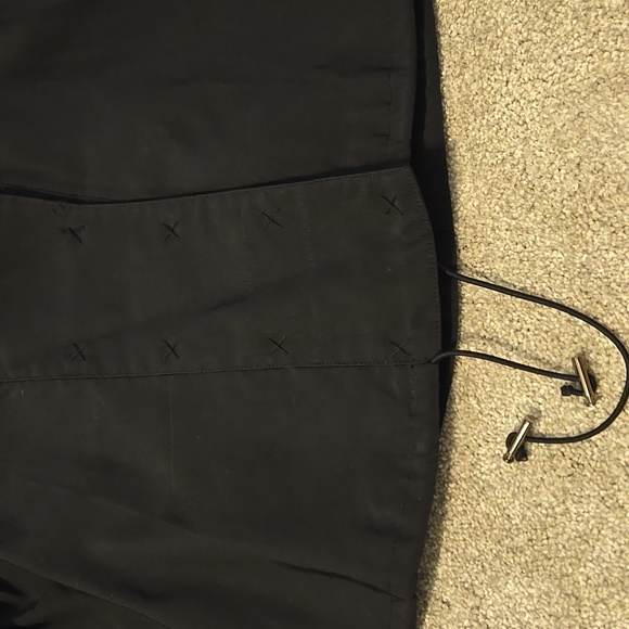 Nine West Black Trench Coat with Relaxed Fit and Adjustable Hem Womens Size S - Picture 3 of 5